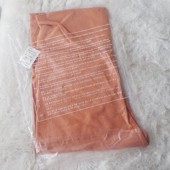 NEW Clad and Cloth Tour De France Orange Sherbet High-Waist Biker Shorts L - Picture 6 of 8